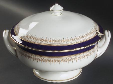 Regency Blue Tureen &  Lid