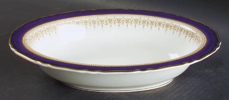 Regency Blue 10" Oval Vegetable Bowl