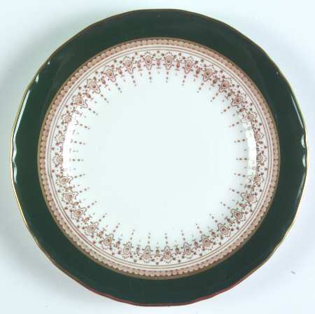 Regency Green and Brown (Newer) Bread & Butter Plate