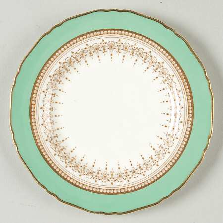 Regency Green and Brown (Older) Bread & Butter Plate