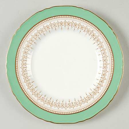 Regency Green and Brown (Older) Dessert/Pie Plate
