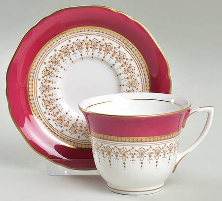 Regency Ruby Flat Demitasse Cup & Saucer Set