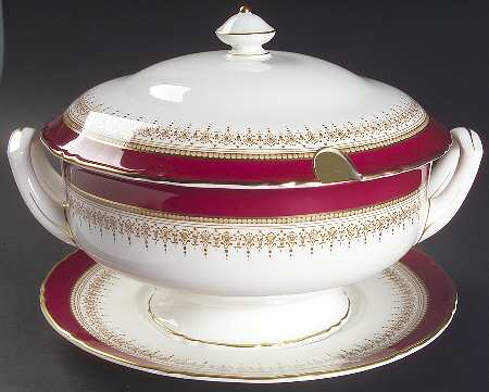 Regency Ruby Tureen & Lid w/Underplate