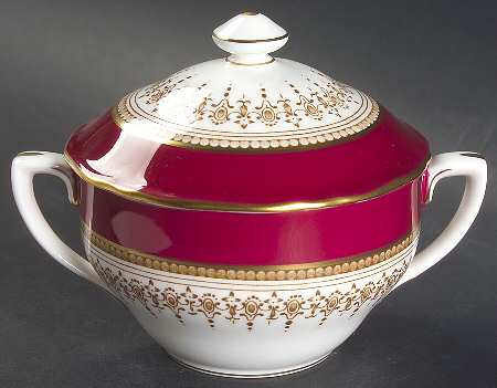Regency Ruby Sugar Bowl & Lid