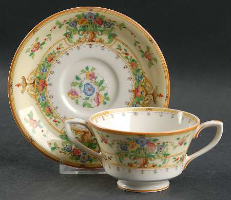 Riviera Footed Bouillon Cup & Saucer