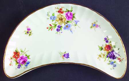 Roanoke Cream Crescent Salad Plate
