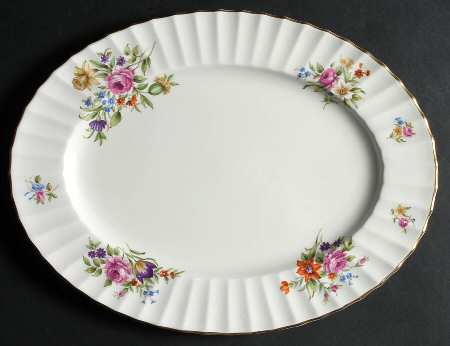 Roanoke Cream 13" Oval Serving Platter