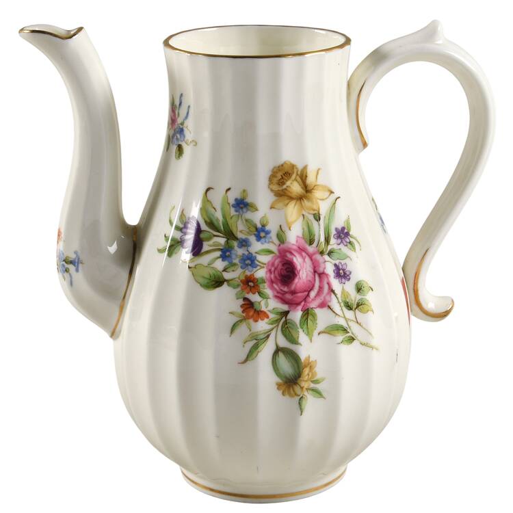 Roanoke White Small Coffee Pot No Lid