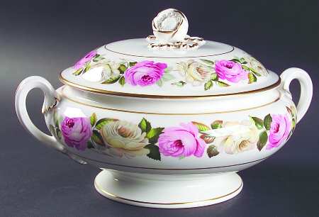 Royal Garden (Solid Inner Rings) Round Covered Vegetable