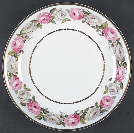 Royal Garden (Dotted Inner Ring) Round Shallow Bowl