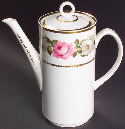 Royal Garden (Dotted Inner Ring) Coffee Pot & Lid