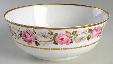 Royal Garden (Dotted Inner Ring) 9" Salad Serving Bowl