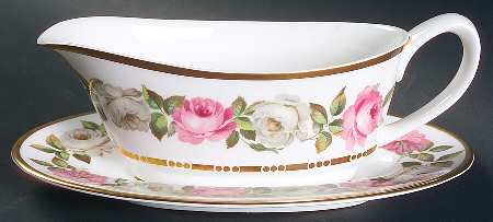 Royal Garden (Dotted Inner Ring) Gravy Boat & Underplate