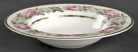 Royal Garden (Dotted Inner Ring) Rim Soup Bowl