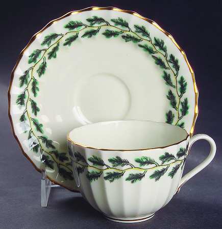 Royal Oak Flat Cup & Saucer Set