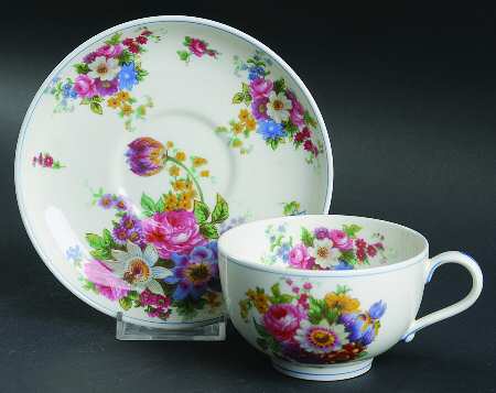 Roseland Flat Cup & Saucer Set