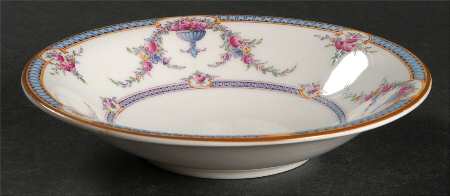 Rosemary Sky Blue White Fruit/Dessert (Sauce) Bowl