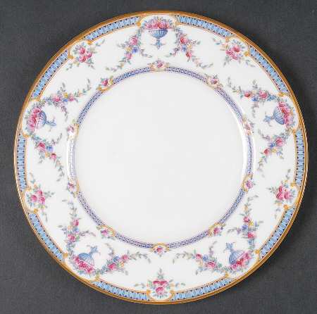 Rosemary Sky Blue White Dessert/Pie Plate