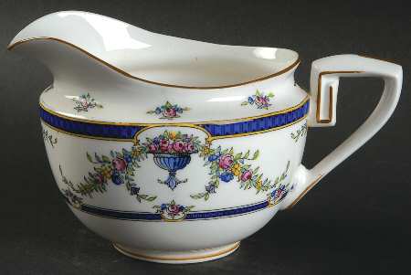 Rosemary Dark Blue White Creamer