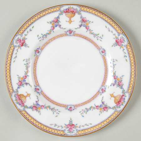 Rosemary Yellow On White Bread & Butter Plate