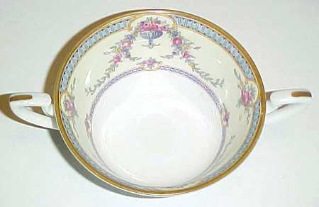 Rosemary Yellow Blue Cream Soup Bowl