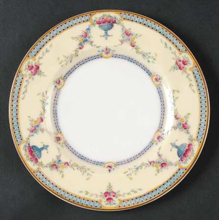 Rosemary Yellow Blue Bread & Butter Plate