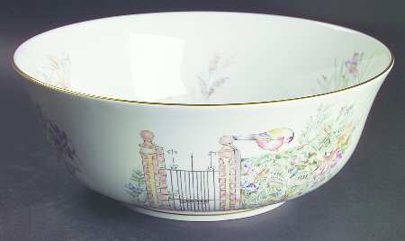 Secret Garden 10" Large Salad Serving Bowl