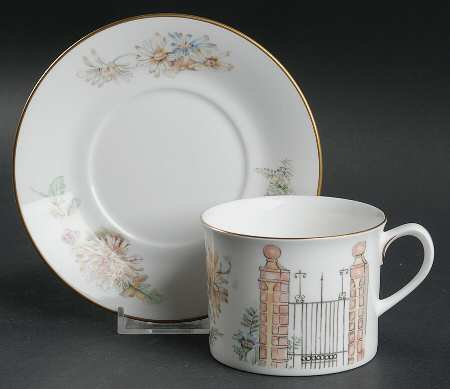 Secret Garden Flat Cup & Saucer Set