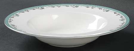 Sea Rose Rim Soup Bowl