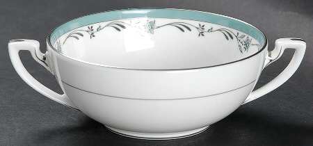 Sea Rose Flat Cream Soup Bowl