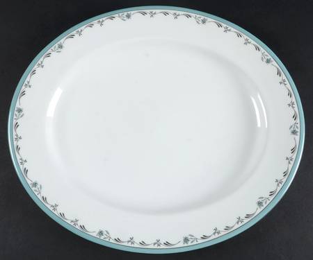 Sea Rose 13" Oval Serving Platter