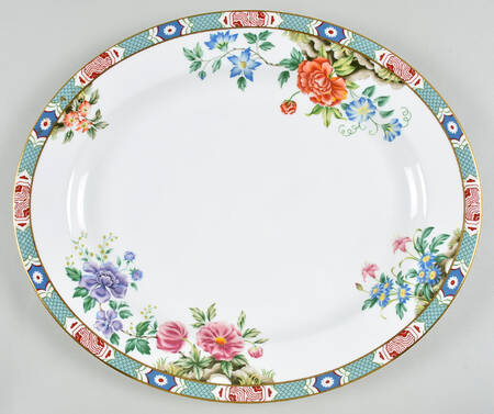 Shantung 15" Oval Serving Platter