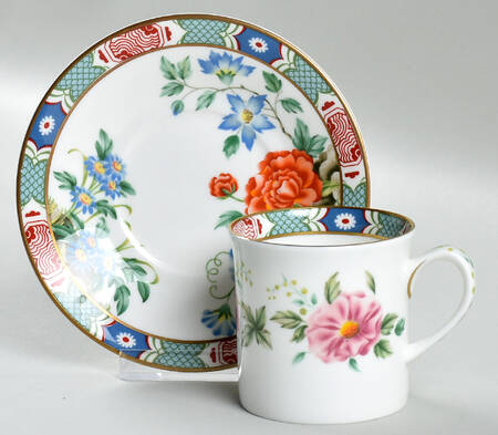 Shantung Flat Demitasse Cup & Saucer Set