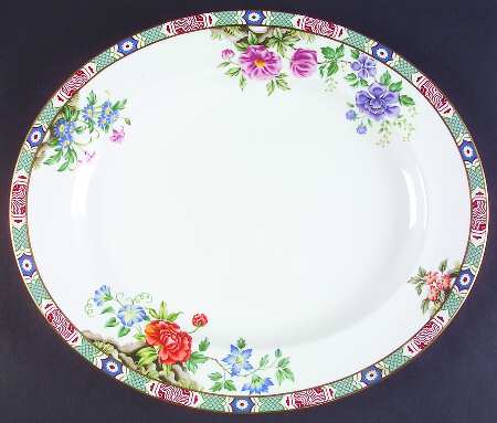 Shantung 17" Oval Serving Platter