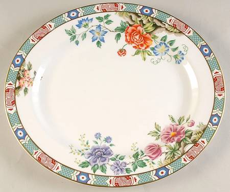 Shantung 13" Oval Serving Platter