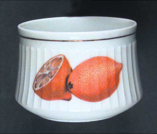Shelton Orchard (Gold Verge) Open Sugar Bowl