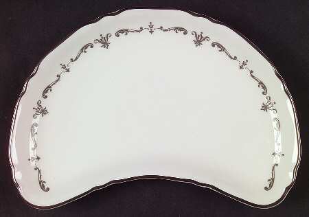 Silver Chantilly Crescent Salad Plate