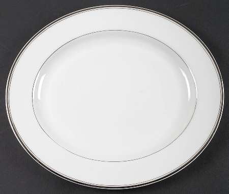 Silver Jubilee 13" Oval Serving Platter