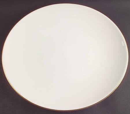 Snow (Z2699-1, Gold Trim) 16" Oval Serving Platter