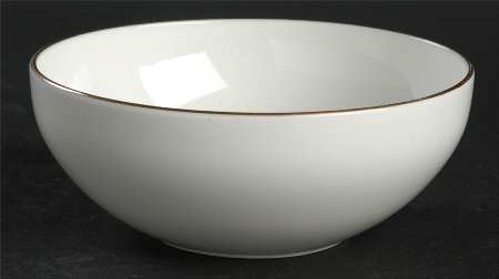 Snow (Z2699-1, Gold Trim) Fruit/Dessert (Sauce) Bowl