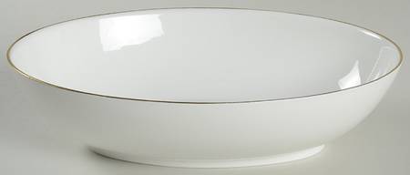 Snow (Z2699-1, Gold Trim) Round Covered Vegetable