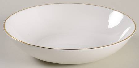 Snow (Z2699-1, Gold Trim) Coupe Soup Bowl