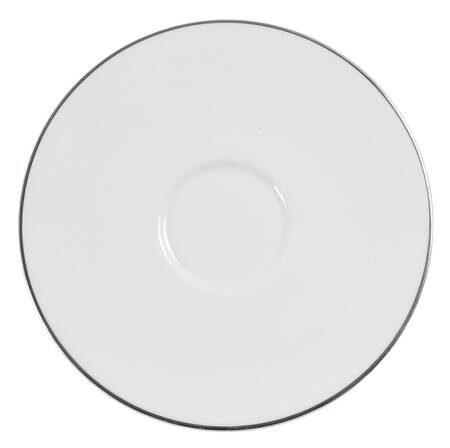 Snow (Z2699-2, Platinum Trim) Saucer