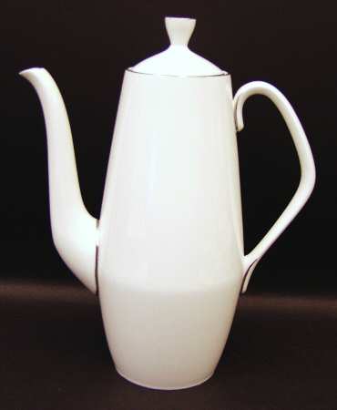 Snow (Z2699-2, Platinum Trim) Coffee Pot & Lid