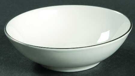 Snow (Z2699-2, Platinum Trim) Fruit/Dessert (Sauce) Bowl