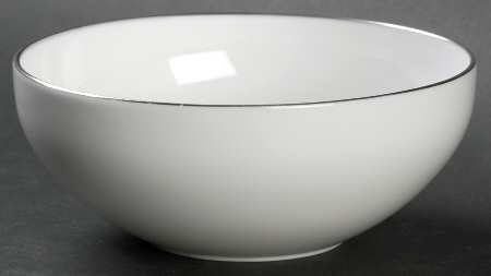 Snow (Z2699-2, Platinum Trim) Fruit/Dessert (Sauce) Bowl