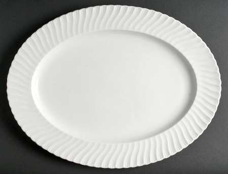 Snowflake 17" Oval Serving Platter