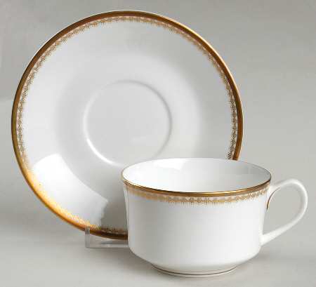 Somerset Flat Cup & Saucer Set