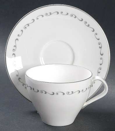 Sonata Flat Cup & Saucer Set