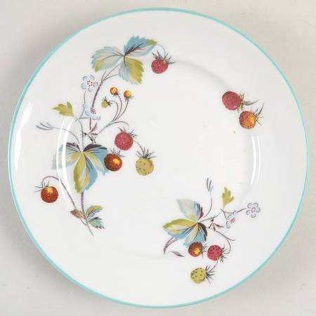 Strawberry Fair (Oven To Table, Bluetrim) Bread & Butter Plate